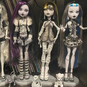 Monster High Doll Reel Drama Set of 3